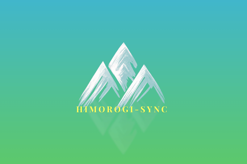 「HIMOROGI - SYNC」の2025年版ロゴ