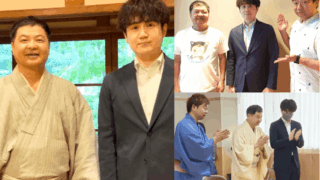 月亭方正さんときり亭たん方さんと音楽クリエイターの写真